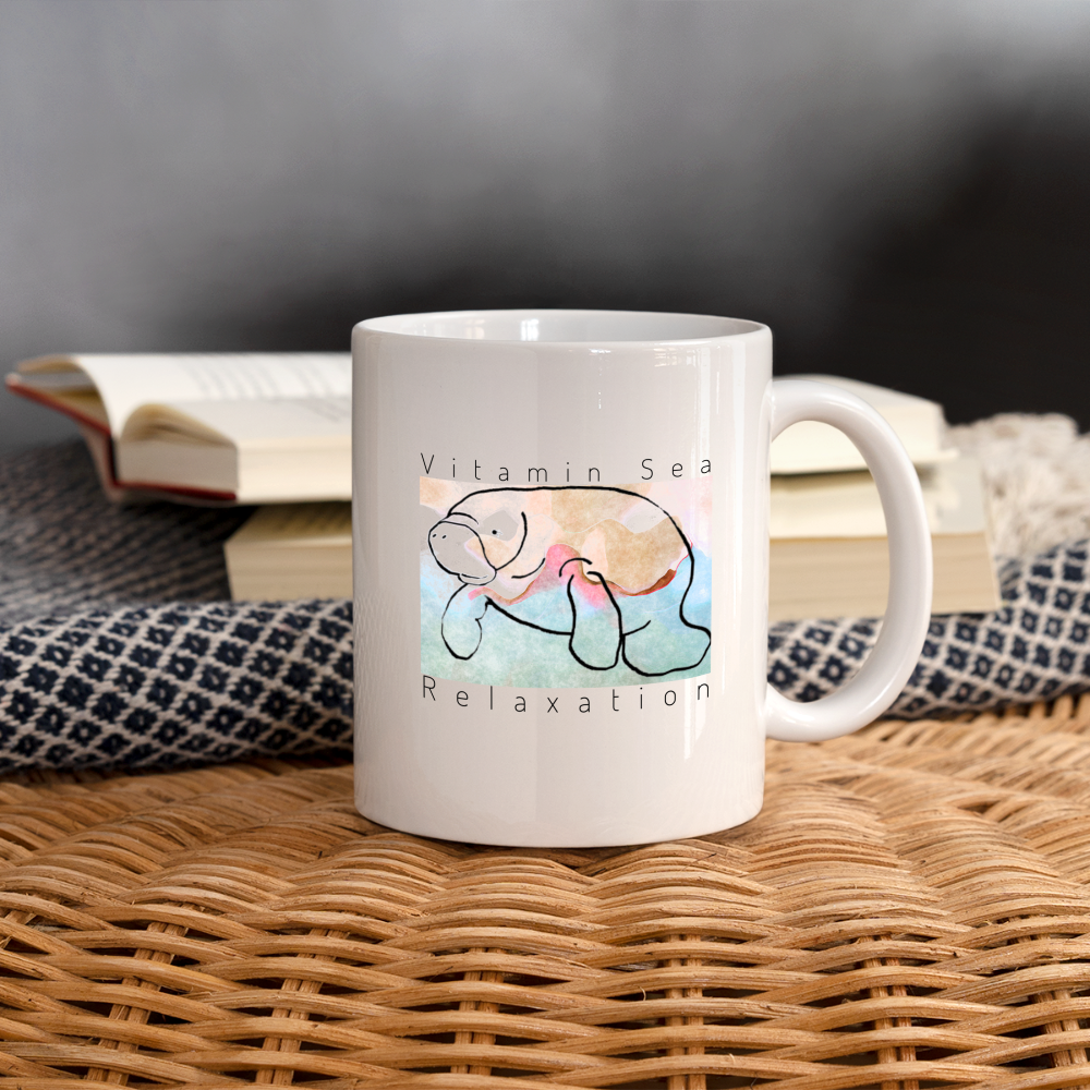 Sip & Relax Manatee Mug | Mugs - white