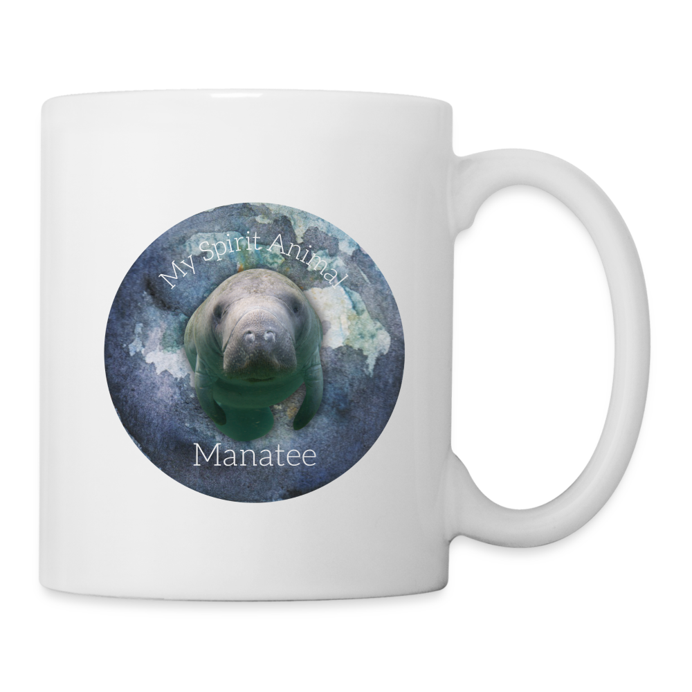 Manatee Spirit Animal Mug | Mugs - white