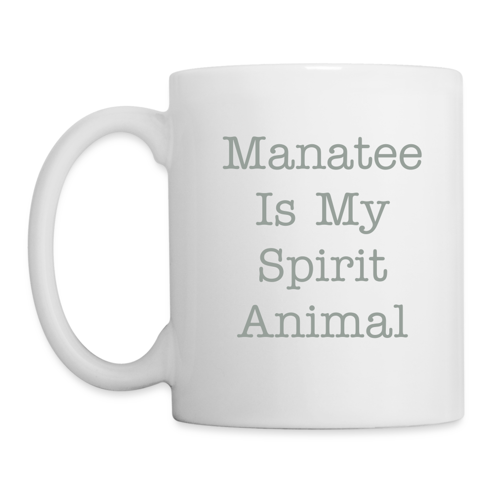 Manatee Spirit Animal Mug | Mugs - white