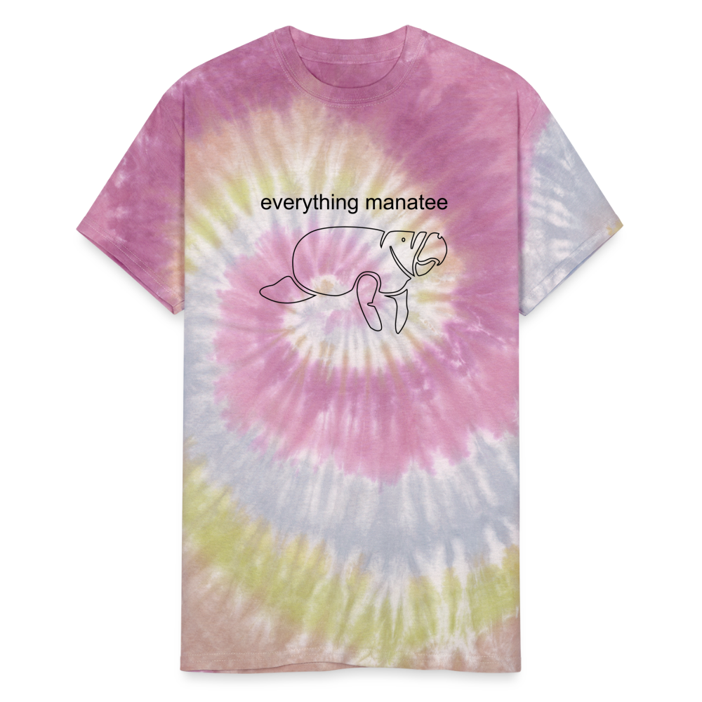 Spirals Manatee Tie Dye T-Shirt | Unisex - Desert Rose