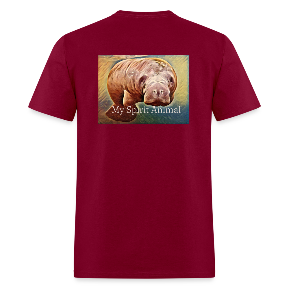 Manatee Spirit Animal T-Shirt | Unisex - burgundy