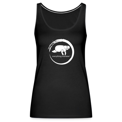 Manatee Wave Black Tank Top | Womens - black