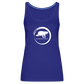 Manatee Wave Black Tank Top | Womens - royal blue