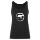 Manatee Wave Black Tank Top | Womens - charcoal grey