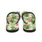 Flamingo and Palms Print Flip-Flops
