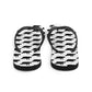 Black and White Manatee Flip-Flops