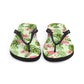 Flamingo and Palms Print Flip-Flops