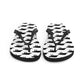 Black and White Manatee Flip-Flops