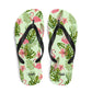 Flamingo and Palms Print Flip-Flops