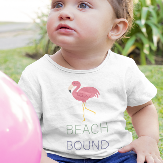 Beach Bound Flamingo T-Shirt | Baby
