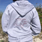 Classic Manatee Grey  Zip Hoodie | Womens