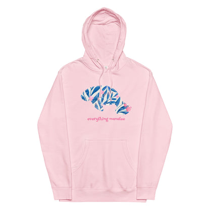 Pink Blossom Manatee Hoodie | Womens