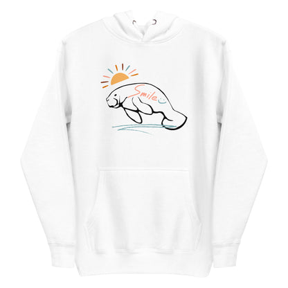 Smile Manatee Hoodie | Womens